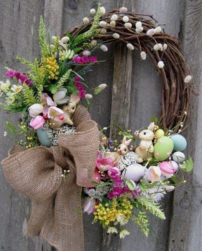 Easter Wreath and Table Arrangement - Lady Flora Florists